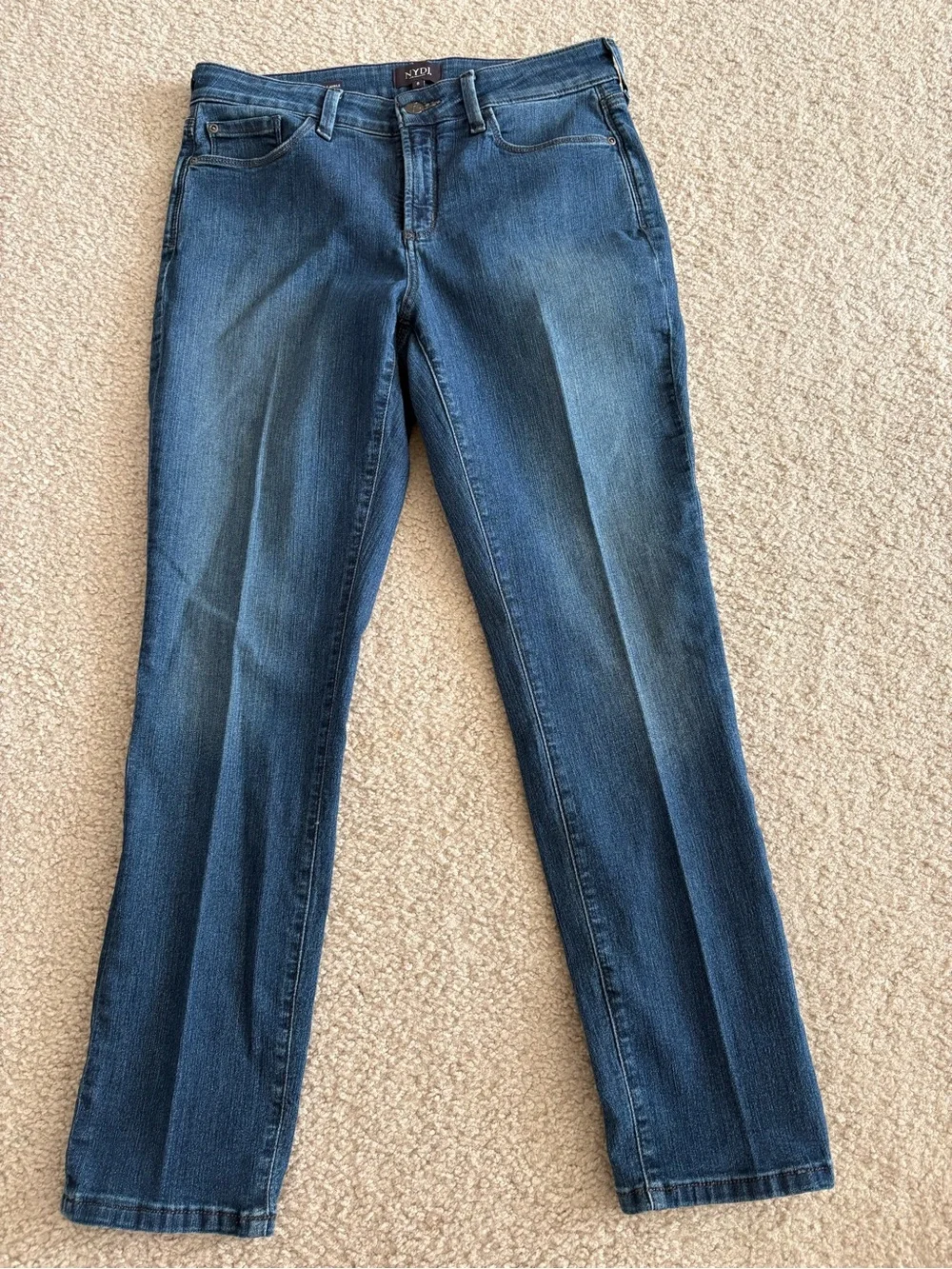 NYDJ Alina Convertible Ankle Jeans in Blue Denim